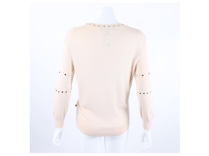 Suéter de punto de manga larga Louis Vuitton Blanco - vista 3
