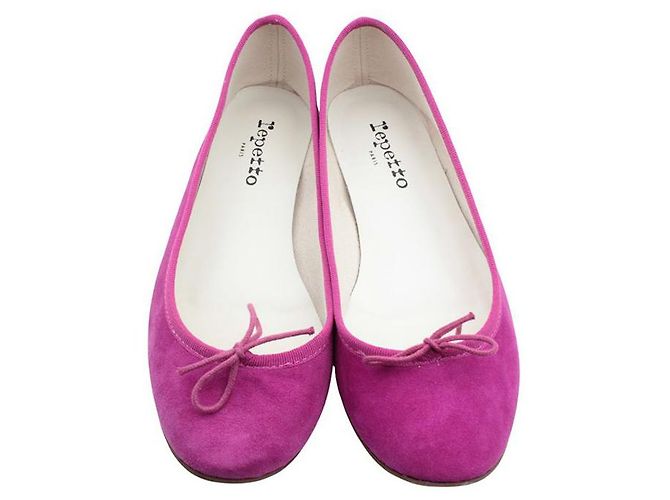 Repetto Ballerine in scamosciato viola Porpora - vista 2