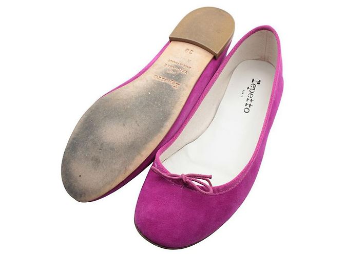 Repetto Ballerine in scamosciato viola Porpora - vista 3