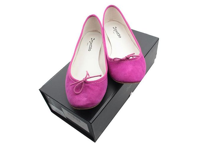 Repetto Ballerine in scamosciato viola Porpora - vista 5