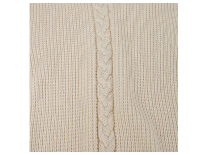 Thom Browne Cable Stitch Wool Knit Ivory White - view 5
