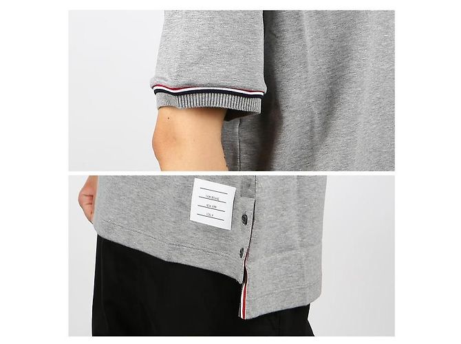Thom Browne RWB-Ripp-T-Shirt Braun - Ansicht 11