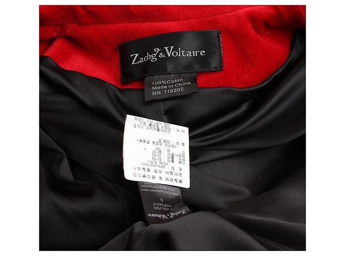 Zadig & Voltaire Rote Samtjacket von Zadig Voltaire - Ansicht 3