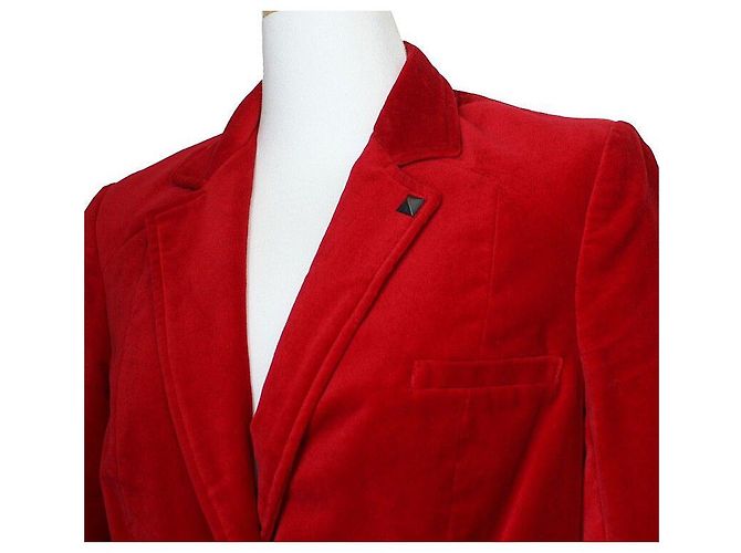 Zadig & Voltaire Rote Samtjacket von Zadig Voltaire - Ansicht 4
