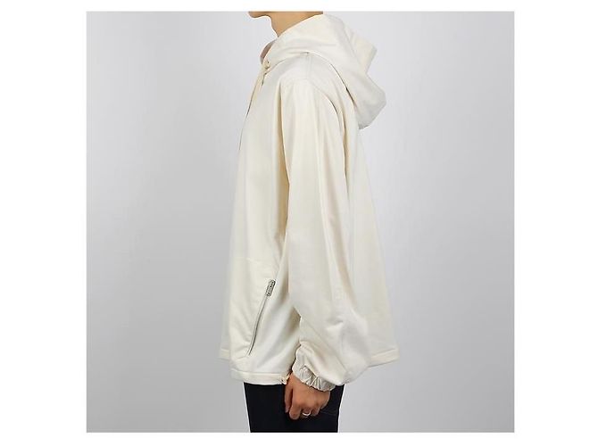 Jil Sander Technischer Baumwoll-Hoodie Weiß - Ansicht 10