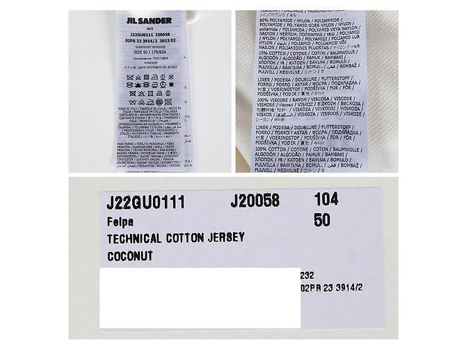 Jil Sander Technischer Baumwoll-Hoodie Weiß - Ansicht 14