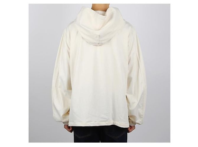 Jil Sander Technischer Baumwoll-Hoodie Weiß - Ansicht 4