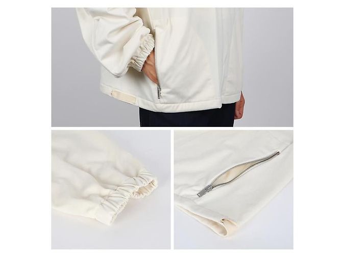 Jil Sander Technischer Baumwoll-Hoodie Weiß - Ansicht 6