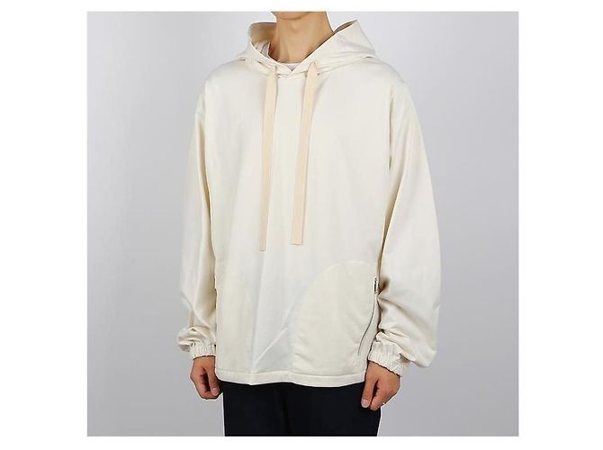 Jil Sander Technischer Baumwoll-Hoodie Weiß - Ansicht 9