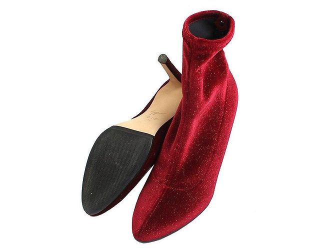Stivaletti viola glitter Giuseppe Zanotti Porpora - vista 3