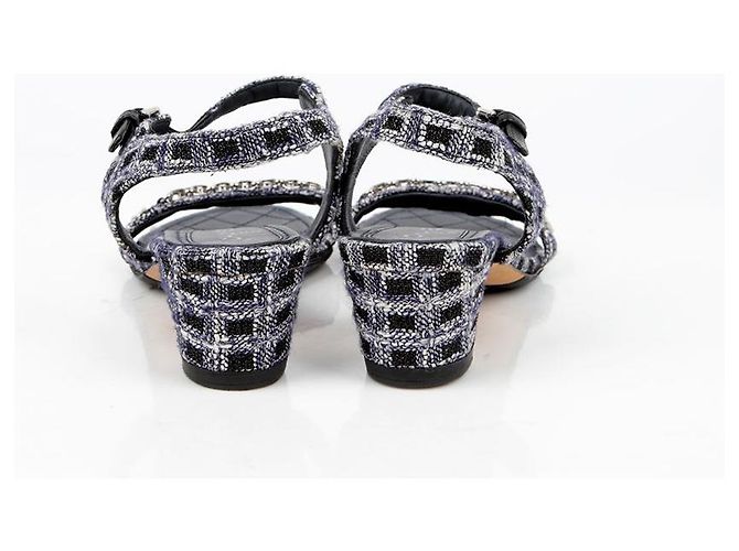 Chanel Sandalen mit Kettenriemen Mehrfarben - Ansicht 4