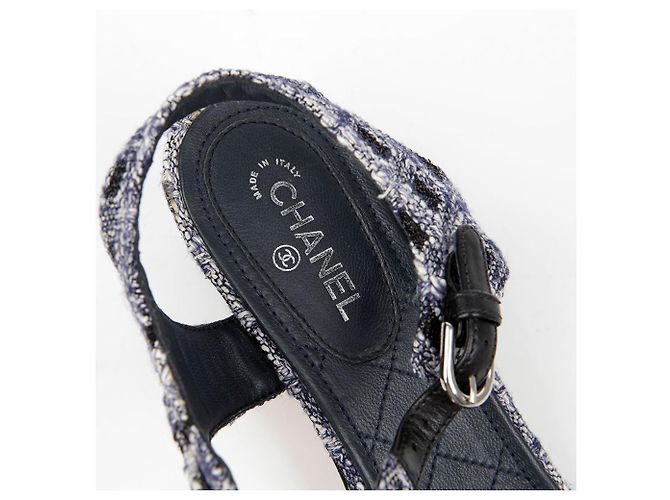 Chanel Sandalen mit Kettenriemen Mehrfarben - Ansicht 8