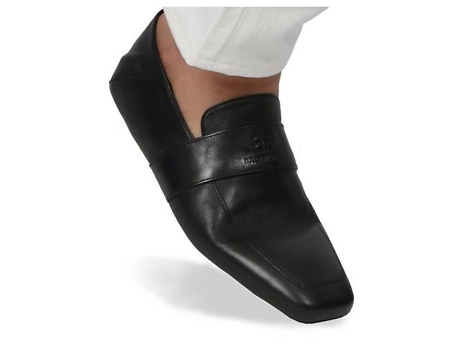 Balenciaga Mocassino Logo City Nero - vista 8