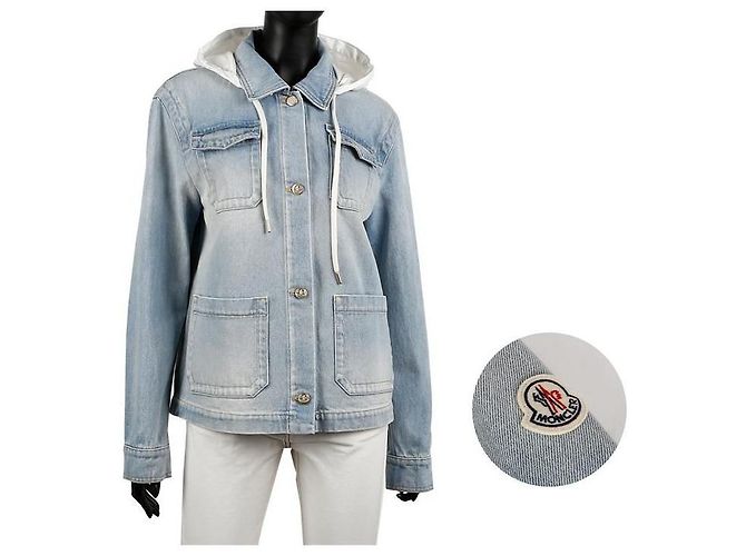 Moncler MELISSA Jeansjacke Blau - Ansicht 9
