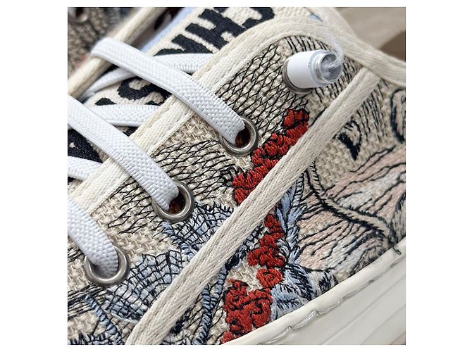 Dior Sneakers in tela Diver ricamati T-Wold per donne e lavoro - vista 11