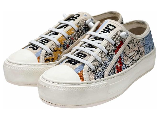 Dior Sneakers in tela Diver ricamati T-Wold per donne e lavoro - vista 6