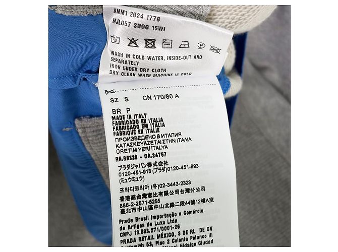 Miu Miu Polo Sweatshirt mit Geschichtetem Kragen Grau Braun - Ansicht 11