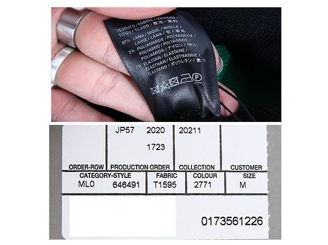 Balenciaga Pull en maille à col rond avec logo Noir - vue 6
