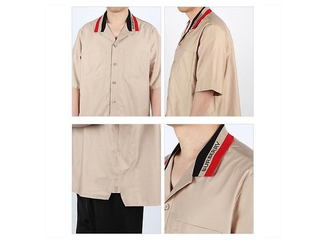 Burberry Short Sleeve Logo Detail Shirt Brown - view 3