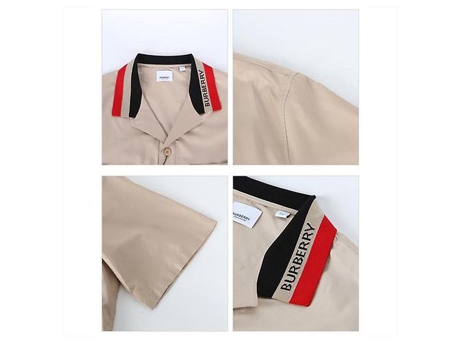 Burberry Short Sleeve Logo Detail Shirt Brown - view 4