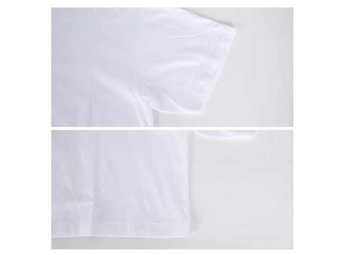 Miu Miu Kurzärmeliges, glitzerndes Logo-Cropped-T-Shirt Weiß - Ansicht 14