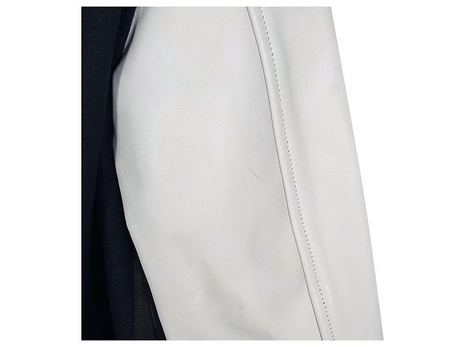 Sacai Wool Teddy Bomber Varsity Jacket Navy Blue - view 7