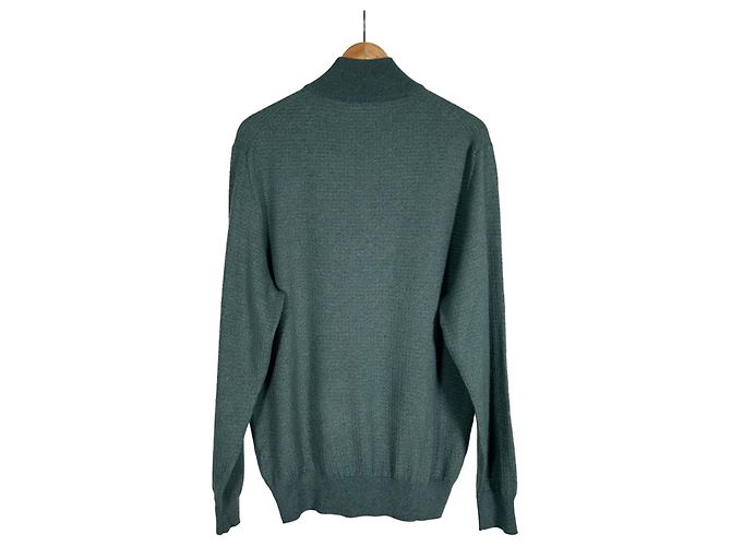 Loro Piana Herren T-Shirt aus Seiden-Kaschmir mit halbem Reißverschluss - Ansicht 4