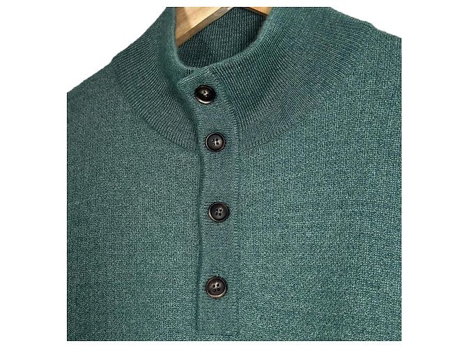 Loro Piana Herren T-Shirt aus Seiden-Kaschmir mit halbem Reißverschluss - Ansicht 5