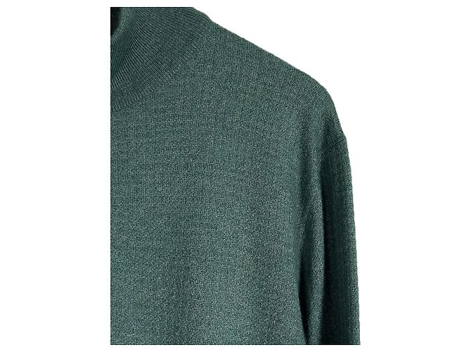 Loro Piana Herren T-Shirt aus Seiden-Kaschmir mit halbem Reißverschluss - Ansicht 6