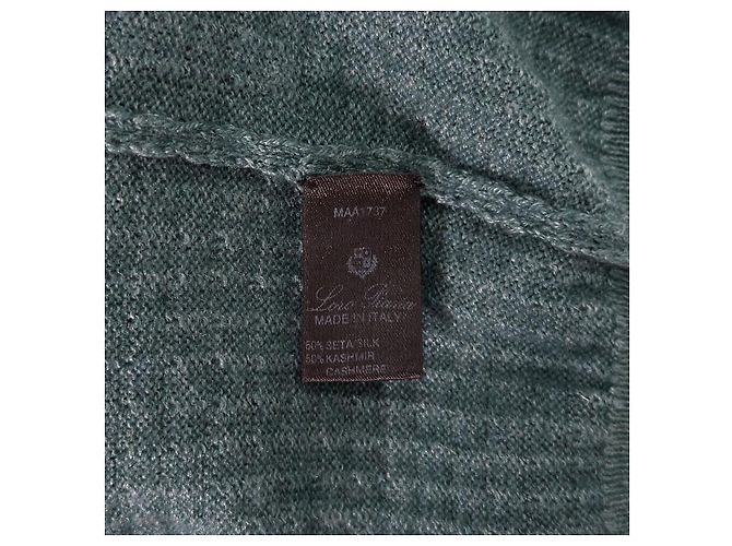 Loro Piana Herren T-Shirt aus Seiden-Kaschmir mit halbem Reißverschluss - Ansicht 8