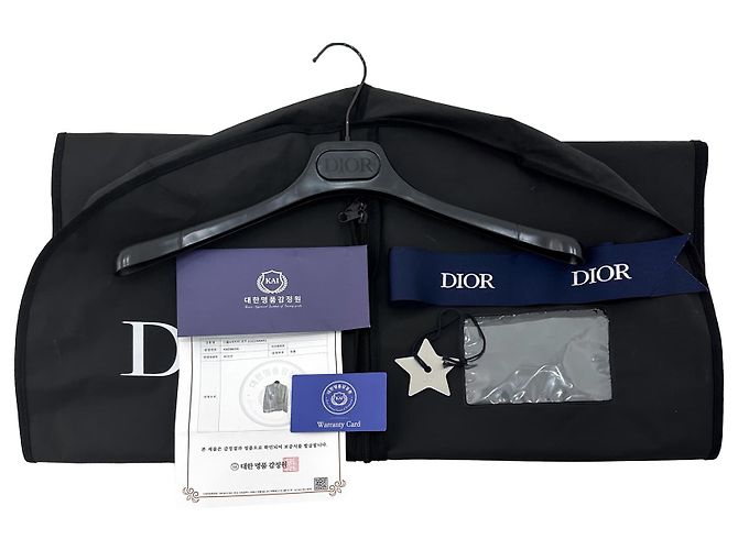 DIOR Sacai Giacca Camicia Oversize in Cotone con Tasca Monogram per Uomo Bianca Bianco - vista 7
