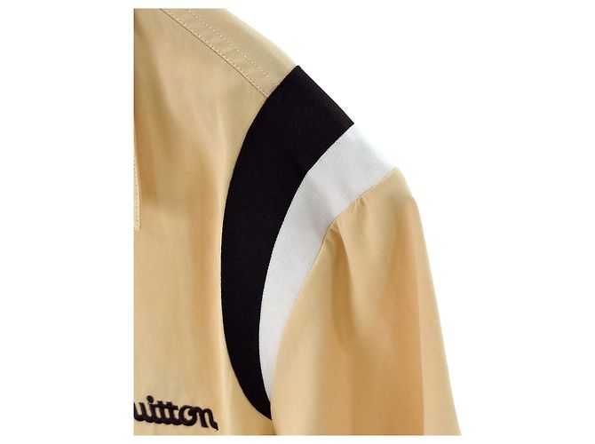 Louis Vuitton Camicia da bowling in cotone a maniche corte ricamata con cane Viar per uomo di lusso Giallo - vista 5