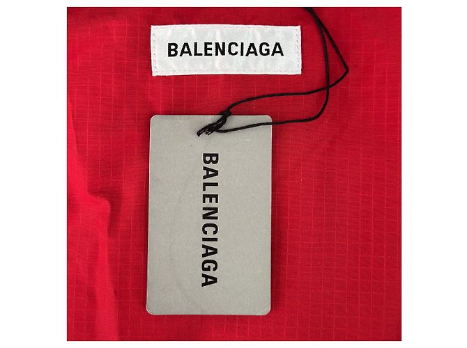Day Balenciaga Giacca a vento con cappuccio e logo per donne - Rossa Rosso - vista 11