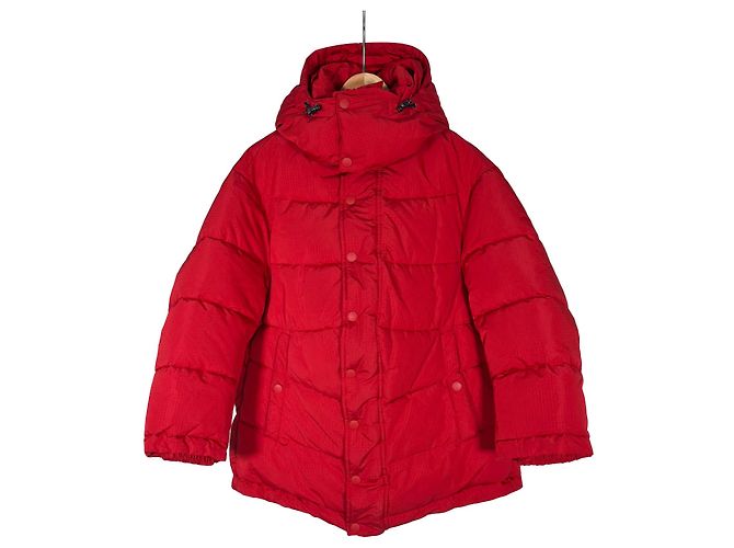 Day Balenciaga Giacca a vento con cappuccio e logo per donne - Rossa Rosso - vista 3