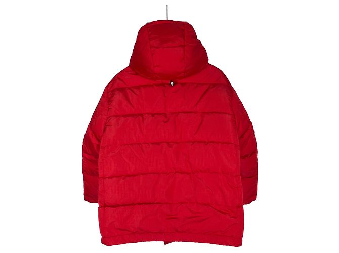 Day Balenciaga Giacca a vento con cappuccio e logo per donne - Rossa Rosso - vista 4