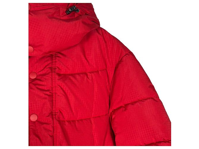 Day Balenciaga Giacca a vento con cappuccio e logo per donne - Rossa Rosso - vista 6