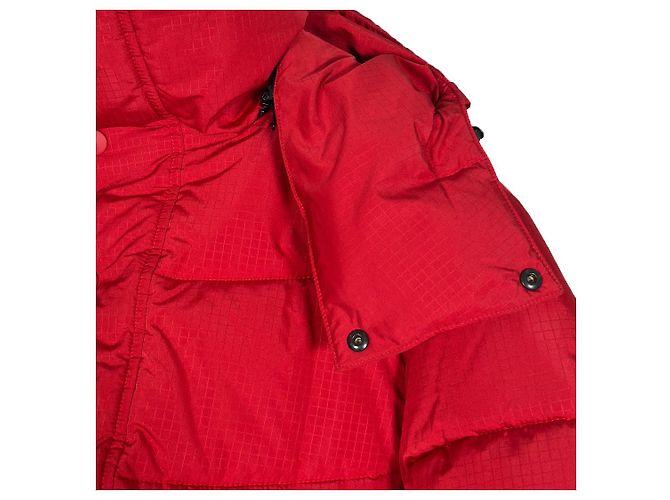 Day Balenciaga Giacca a vento con cappuccio e logo per donne - Rossa Rosso - vista 7