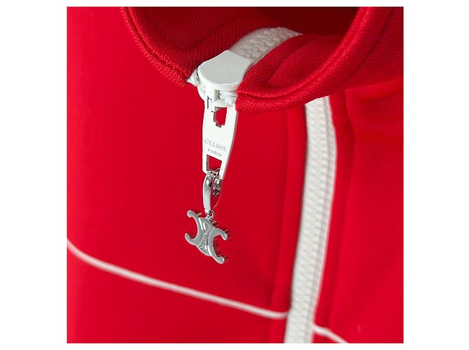 Céline Reversible Track-Jacke mit Logo in Rot - Ansicht 4