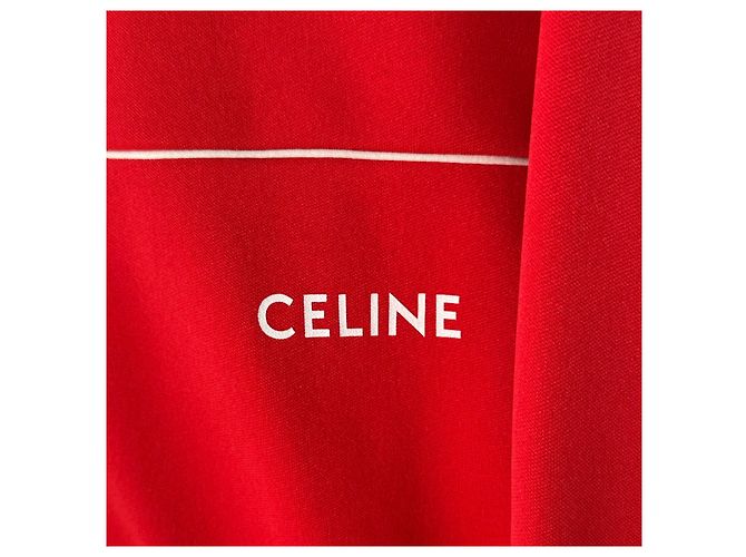 Céline Reversible Track-Jacke mit Logo in Rot - Ansicht 5