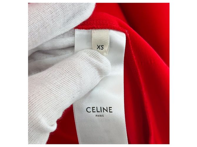 Céline Reversible Track-Jacke mit Logo in Rot - Ansicht 6