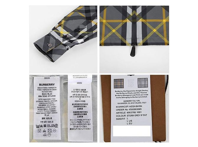Burberry Camicia con zip a quadri misti Marrone - vista 5