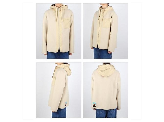 Jil Sander Giacca in lana con cappuccio e tasche Marrone - vista 8