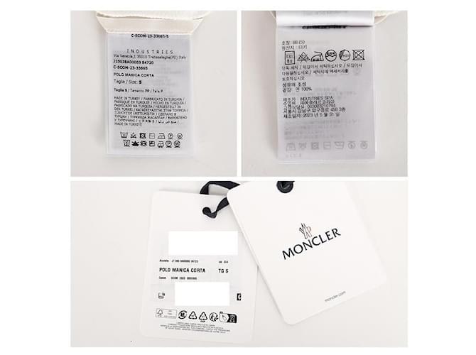 Polo-Shirt mit Moncler-Logo-Patch Weiß - Ansicht 15