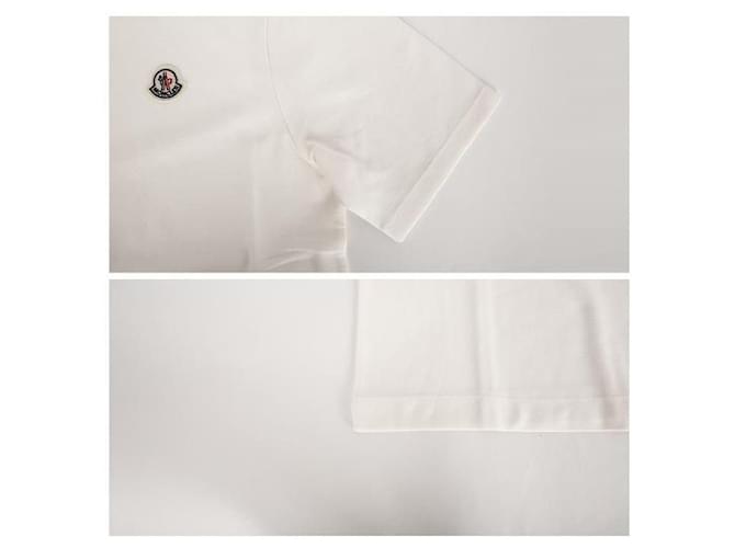 Polo-Shirt mit Moncler-Logo-Patch Weiß - Ansicht 6