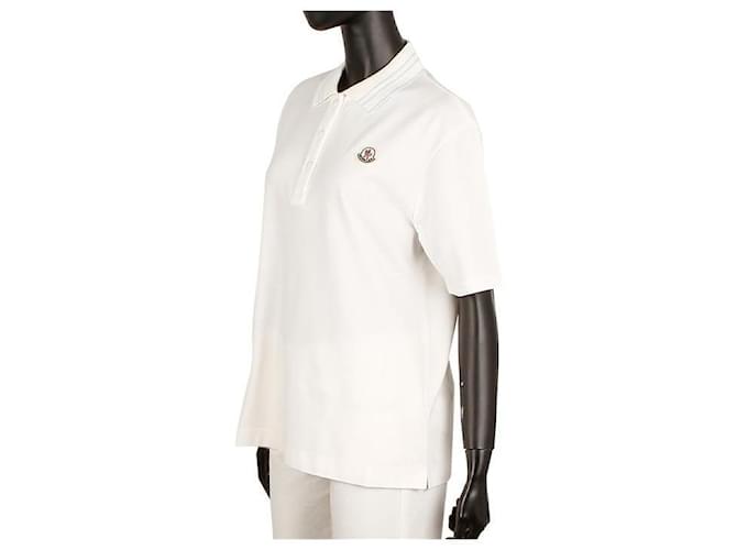 Polo-Shirt mit Moncler-Logo-Patch Weiß - Ansicht 9