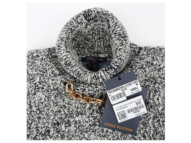 Louis Vuitton Gestrickter Crop mit Kettendetail Größe Schwarz - Ansicht 4