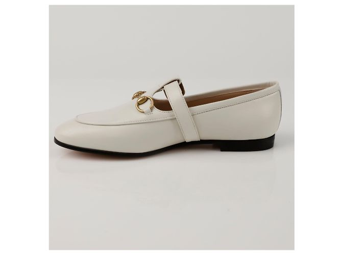 Gucci Pantolette Mary Jane Horsebit Größe Weiß - Ansicht 3