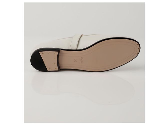 Gucci Pantolette Mary Jane Horsebit Größe Weiß - Ansicht 7