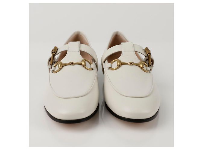 Gucci Pantolette Mary Jane Horsebit Größe Weiß - Ansicht 8