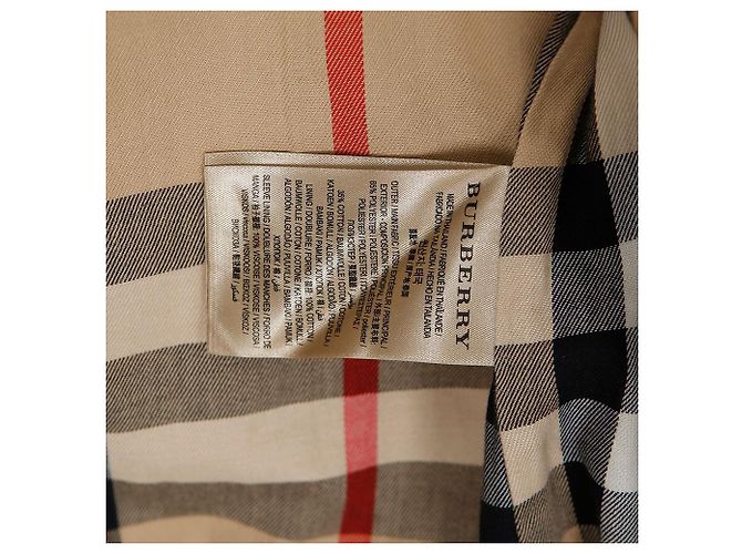 Burberry Abrigo Medio Havane Talla Castaño - vista 10